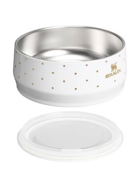 Stanley 24 oz Stainless Steel Pet Bowl Frost Polka Dot